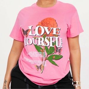 Fashion Nova Graphic Tee- Small (Never Worn)